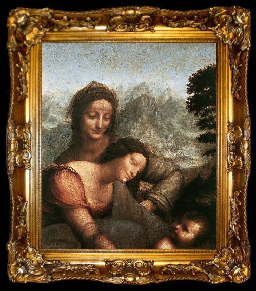 framed  LEONARDO da Vinci Madonna with the Yarnwinder  tw, ta009-2